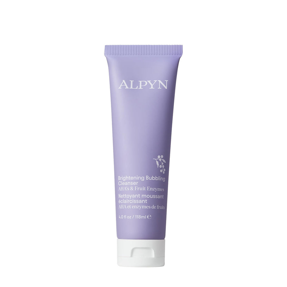 Alpyn cleanser front packaging showing product and volume benefit