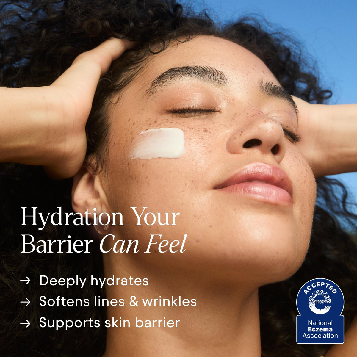 Alpyn cream texture close-up showing rich hydration and smooth feel