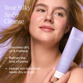 Alpyn creamy foam texture closeup demonstrating gentle foaming action