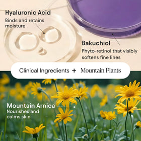 Alpyn jar next to coin to show 1.7 oz size and portable convenience