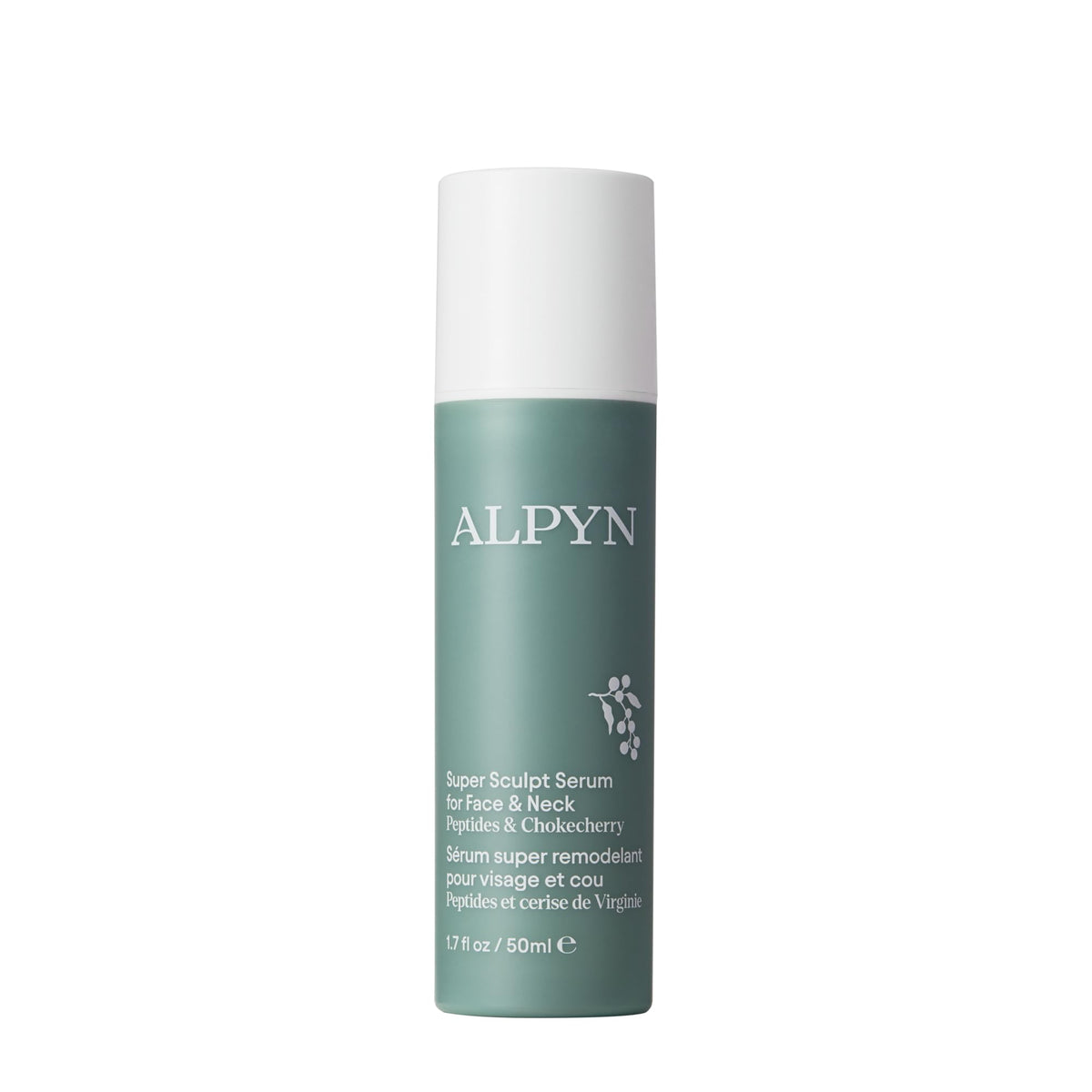 Alpyn Beauty front bottle shot showing sleek packaging and product benefit