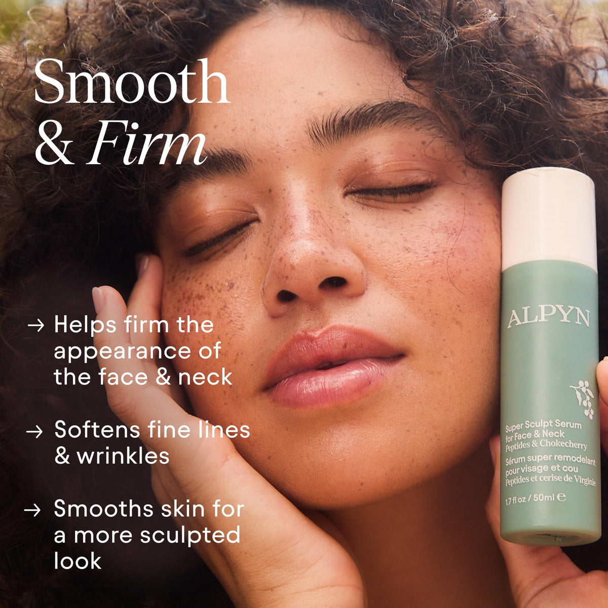 Alpyn Beauty pump detail delivering controlled serum for precise application