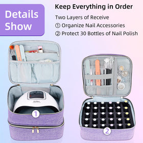 ALSLEA detachable divider and pockets organizing files and brushes for neat storage