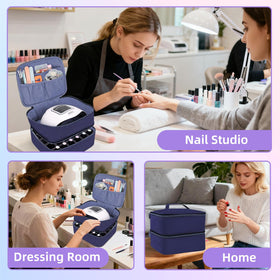 ALSLEA multiple inner pockets and elastic straps holding tools securely