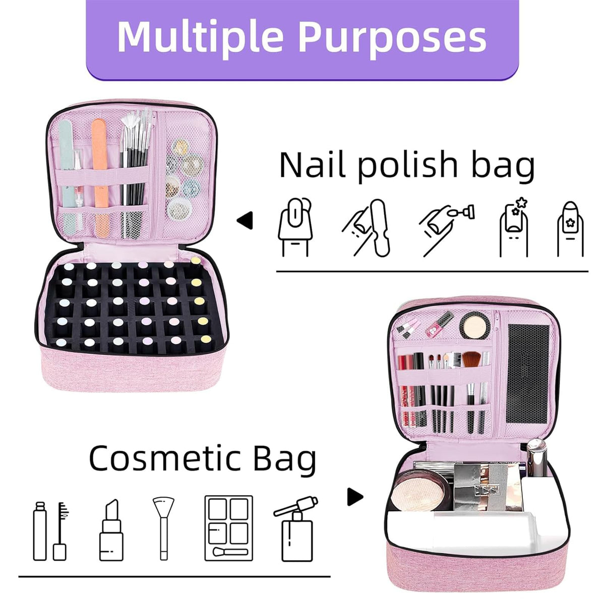 ALSLEA lifestyle manicurist using bag for mobile service convenience
