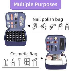 ALSLEA lifestyle scene with case open during a mobile manicure session