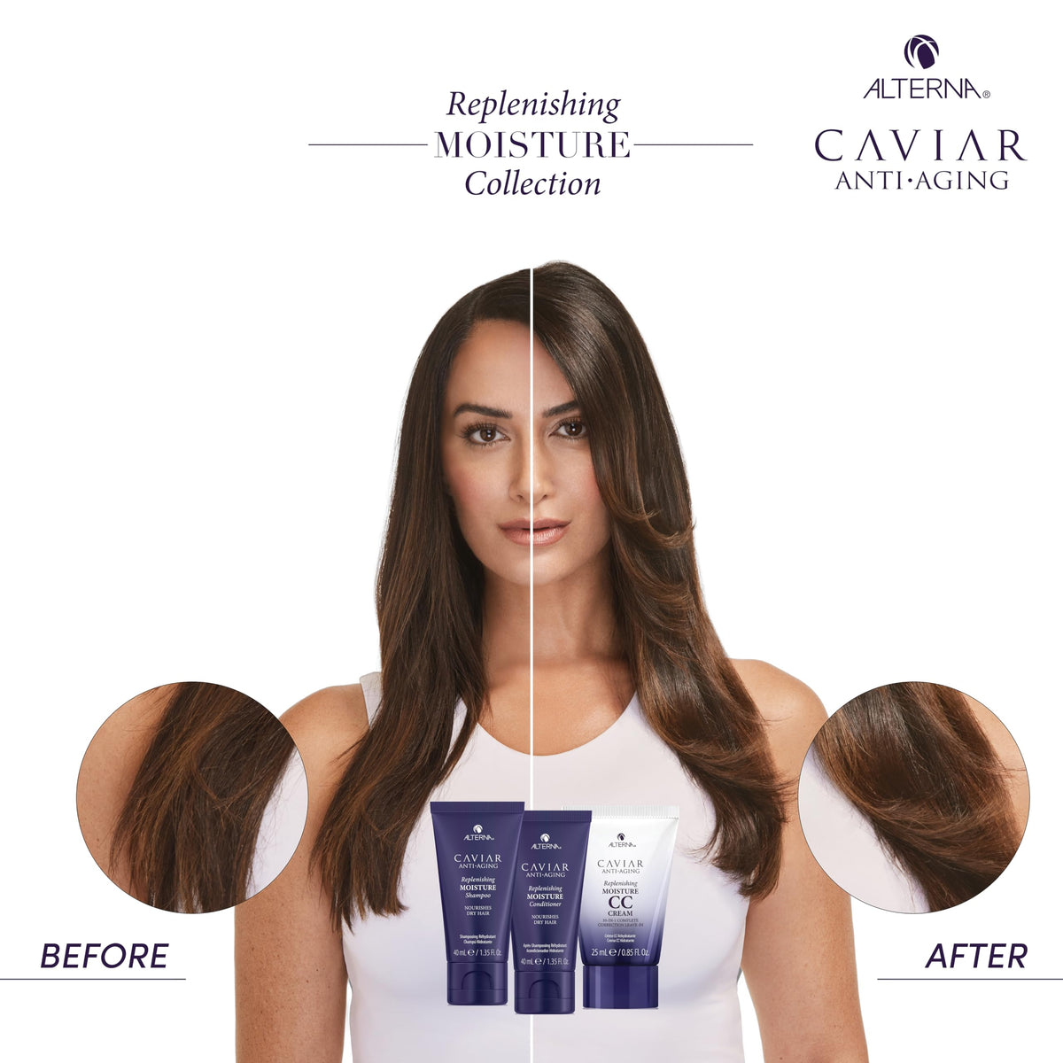 Alterna Bond Repair masque sample tube staged to show strengthening and breakage reduction