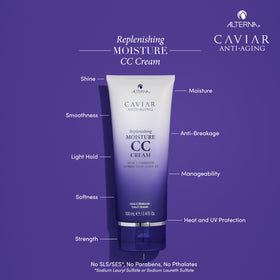 Alterna CAVIAR CC Cream texture dollop showing creamy consistency and hydration