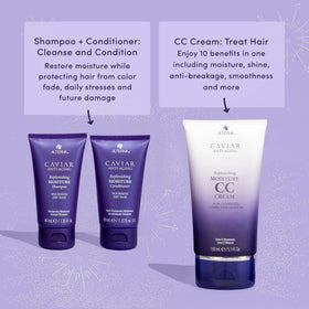 Alterna CAVIAR CC Cream tube close-up highlighting brand and lightweight finish