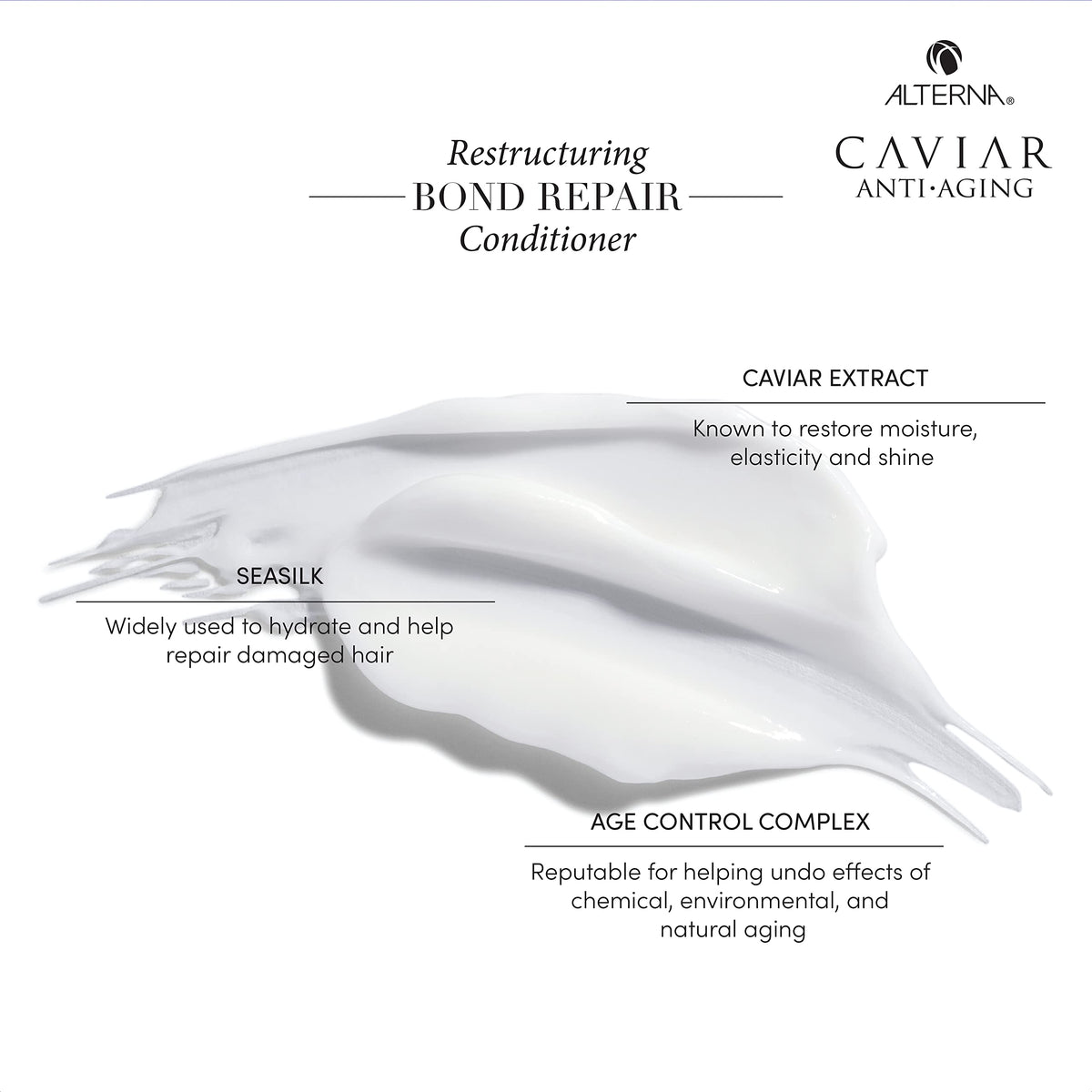 Alterna before and after hair comparison showing improved manageability