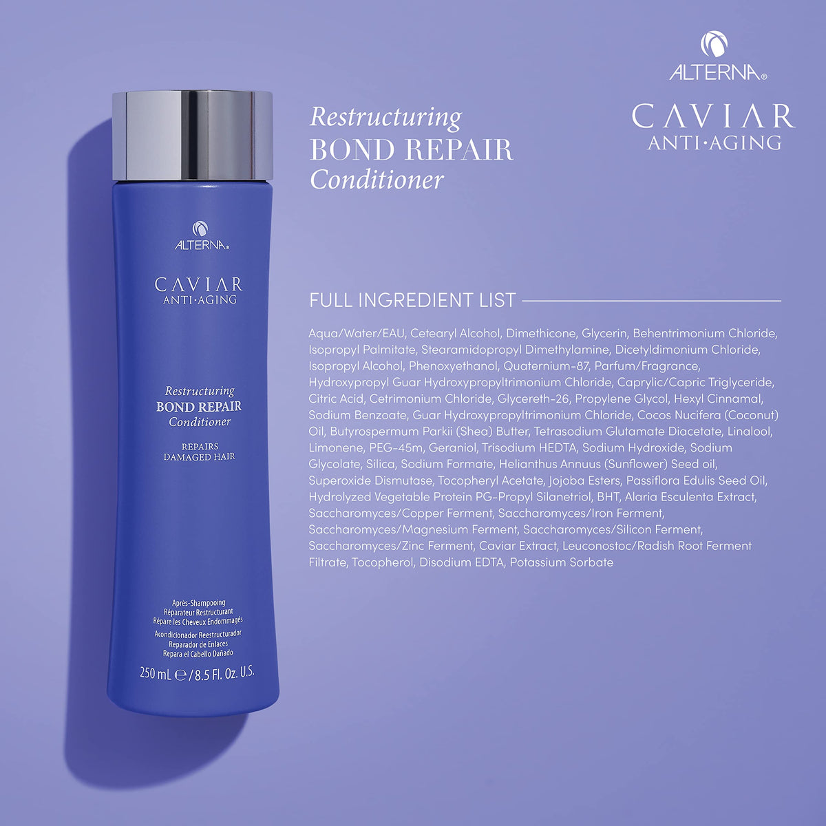 Alterna applying conditioner in hands for smoother detangling benefit