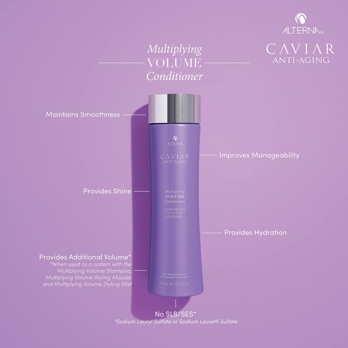 Alterna CAVIAR pump and label close-up highlighting ingredient clarity