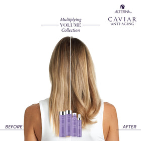 Alterna CAVIAR with caviar and omega ingredients visual emphasizing nourishing, anti-aging support