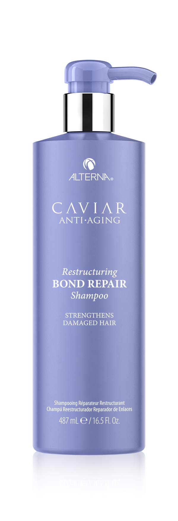 Alterna bottle front view showing branding and repair benefits