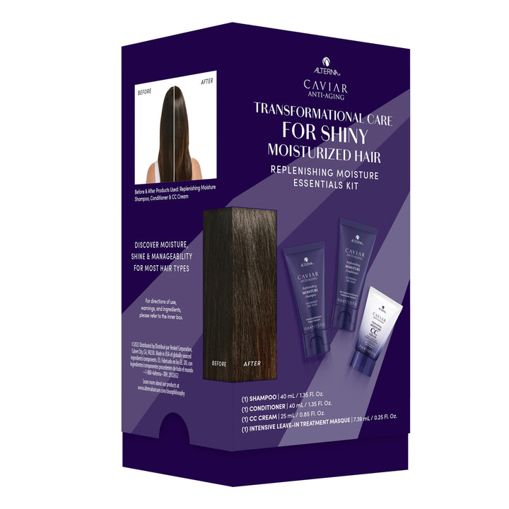 Alterna front packaging of trial kit showing contents and travel-ready design for easy testing