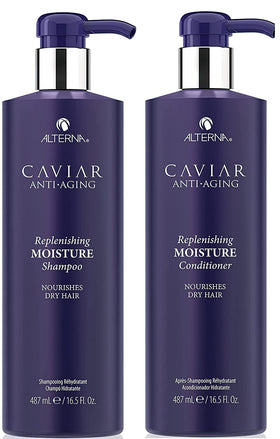 Alterna front packaging showing shampoo and conditioner for easy product ID and appeal