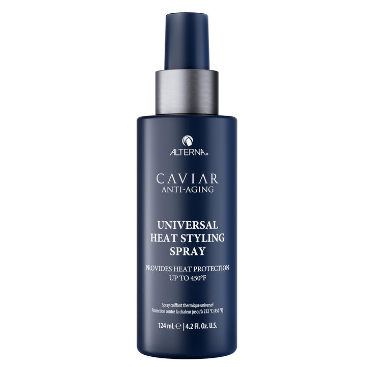 Alterna CAVIAR front packaging showing bottle and branding, highlights protection benefit