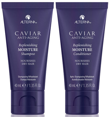 Alterna front packaging showing shampoo and conditioner for hydrated hair