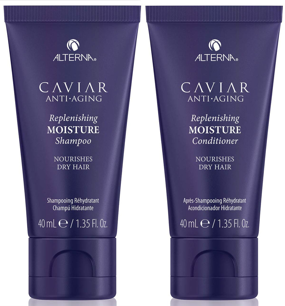 Alterna front packaging showing shampoo and conditioner for hydrated hair