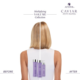 Alterna CAVIAR sea kelp ingredient detail emphasizing natural plumping benefit for strands
