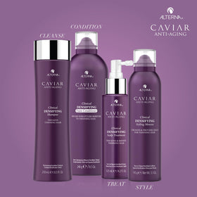 Alterna CAVIAR on bathroom shelf lifestyle scene conveying luxury care
