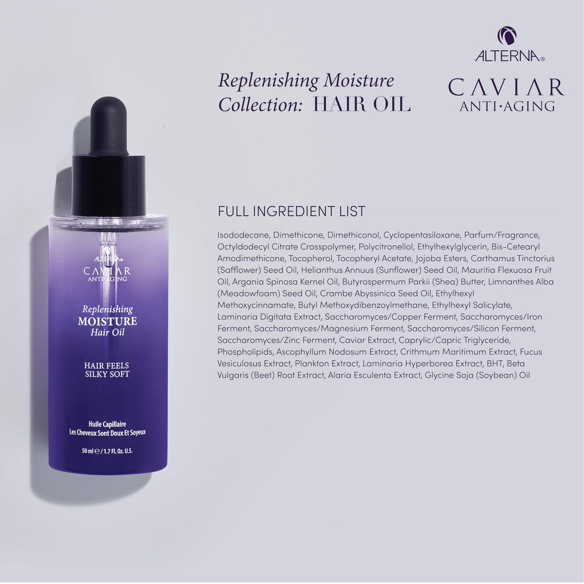 Alterna CAVIAR styled on vanity with towel and brush, conveys daily self-care ritual