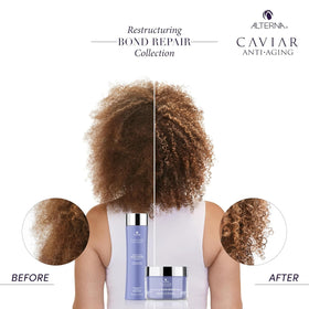 Alterna after-treatment hair showing restored shine and improved manageability