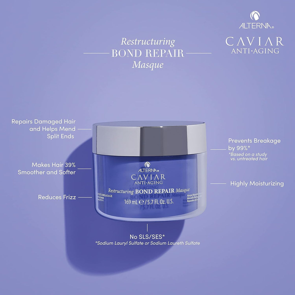Alterna close-up of creamy masque texture highlighting deep hydration benefits