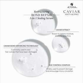 Alterna serum texture on hand, demonstrating lightweight absorbent formula