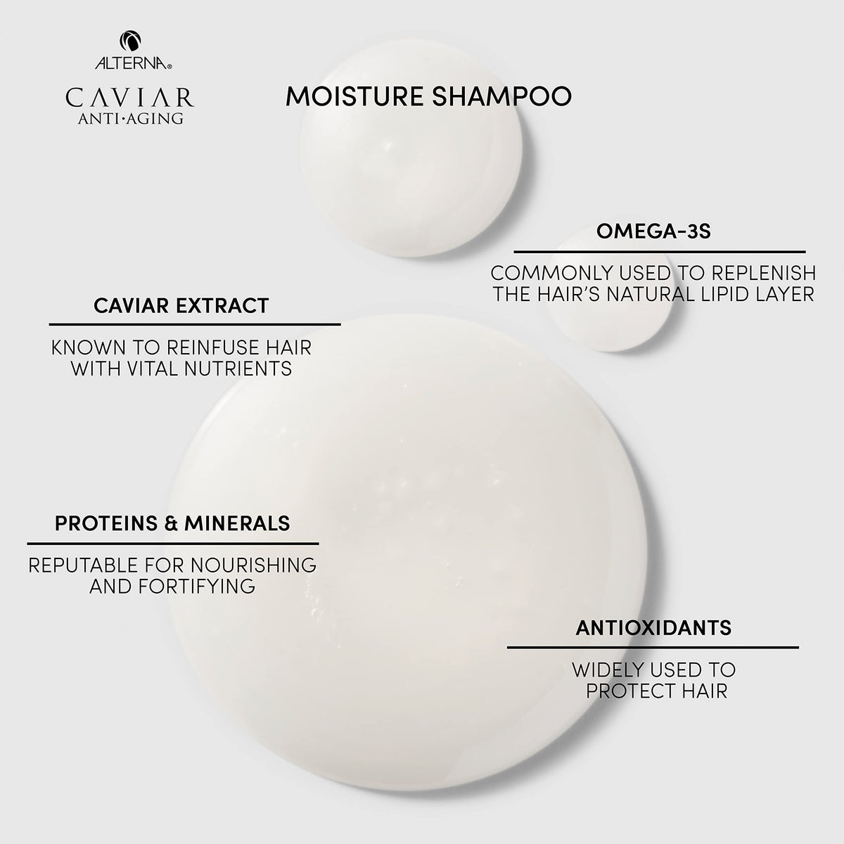 Alterna shampoo in hand demonstrating easy application and control benefit