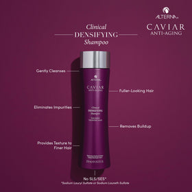 Alterna CAVIAR pump close-up showing shampoo texture and gentle cleanse