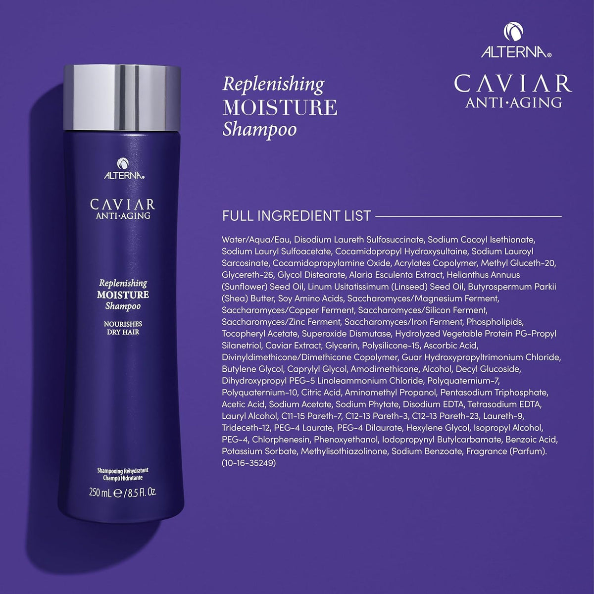 Alterna close-up of shampoo pump demonstrating easy dispensing benefit