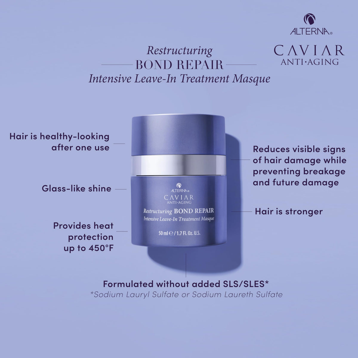 Alterna close-up of masque texture highlighting creamy reparative formula