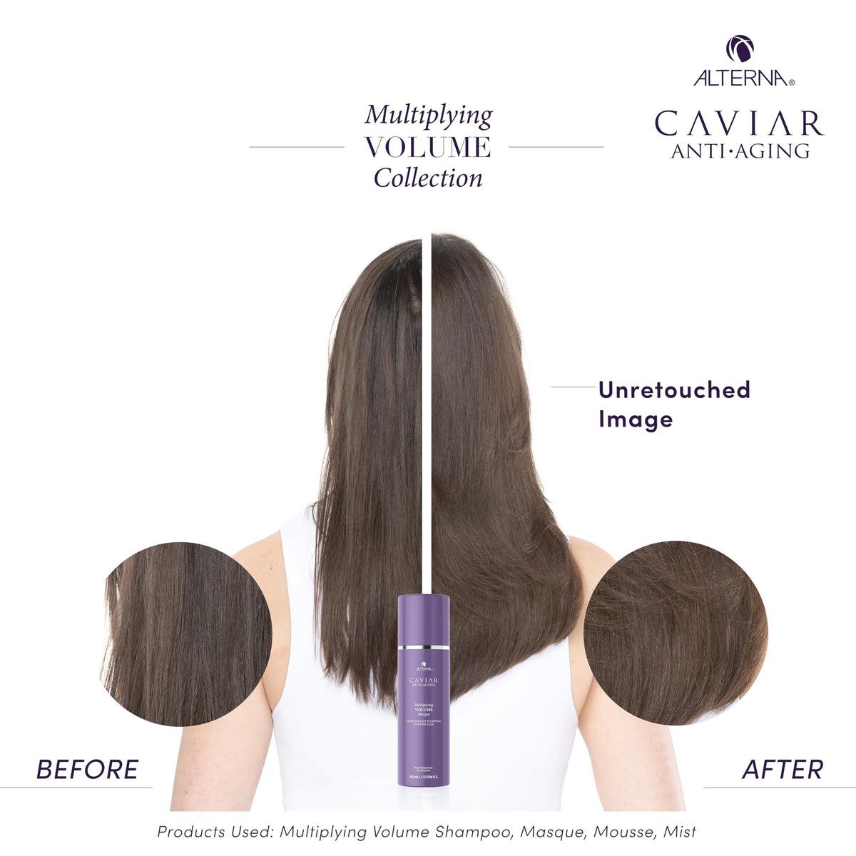 Alterna label close-up highlighting Marine Plumping Technology benefit