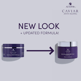 Alterna Caviar masque being applied to damp hair for smoother styling