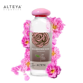 Alteya Organics close-up of floral distillate texture highlighting purity