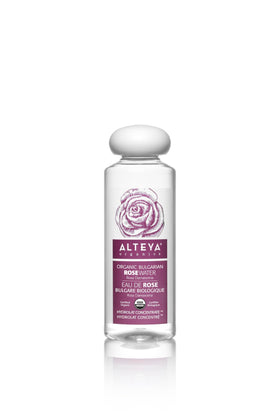 Alteya Organics front packaging showing clean USDA organic rose water