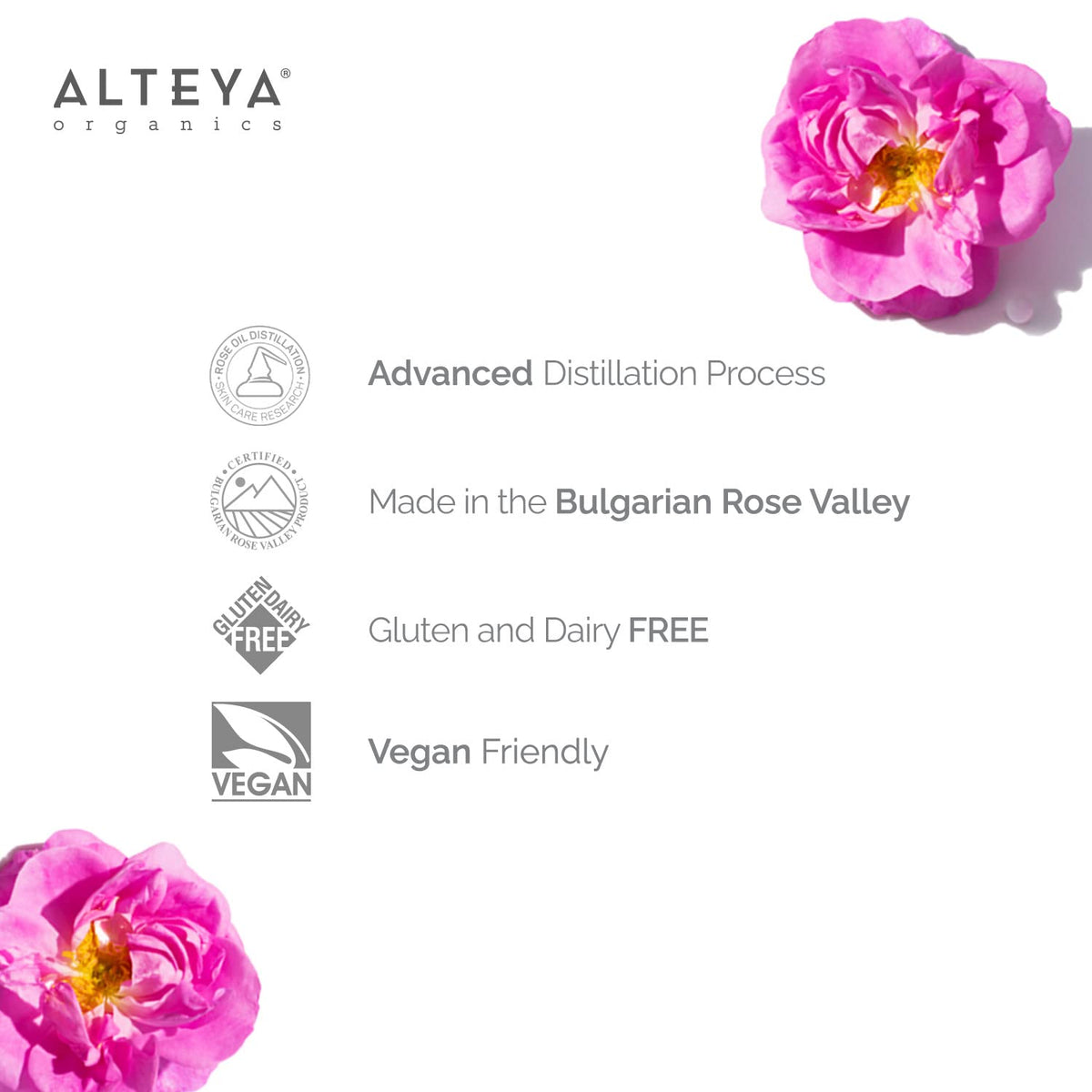 Alteya Organics rose garden harvest scene showing source transparency