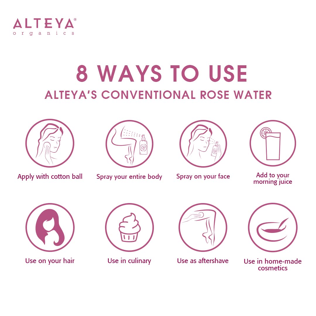 Alteya Organics mist on curls to refresh hair and reduce frizz