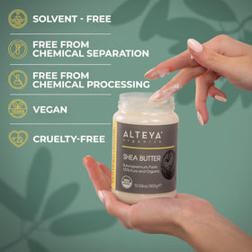 Alteya Organics in-hand application demonstrating easy spread and absorption