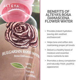 Alteya Organics label closeup showing single-ingredient traceability claim