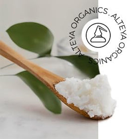 Alteya Organics on a bathroom shelf suggesting clean routine and storage