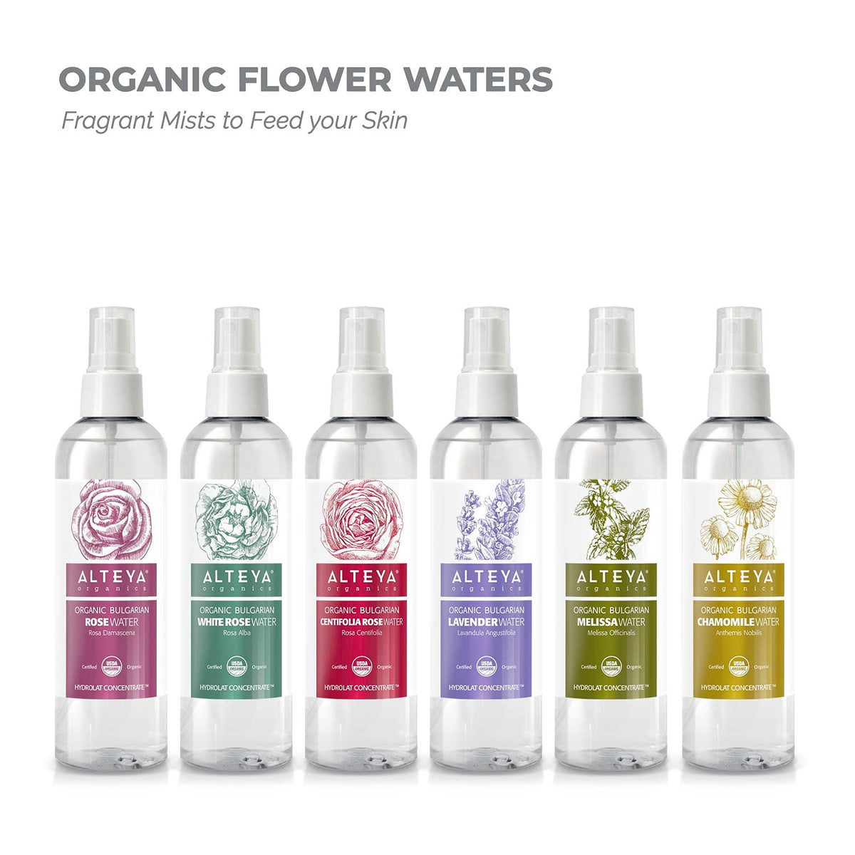 Alteya Organics bottle on bathroom vanity for daily refresh benefit