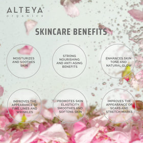 Alteya Organics label close-up highlighting USDA Organic certification