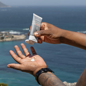 Altruist in use application on face illustrating smooth spreadability and makeup-friendly finish