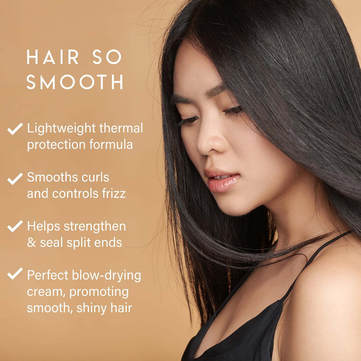 ALURAM before and after hair comparison showing frizz control and shine