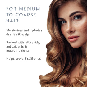 ALURAM before and after textured hair comparison showing improved manageability