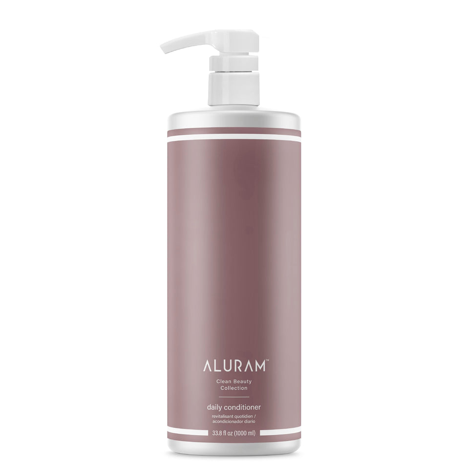 ALURAM front bottle view showing clean-hydration conditioning benefits