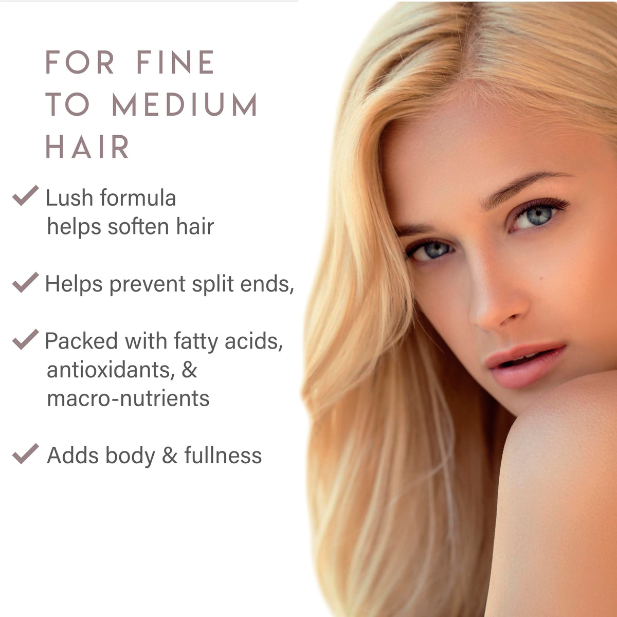 ALURAM pump dispensing conditioner for easy, controlled use benefit