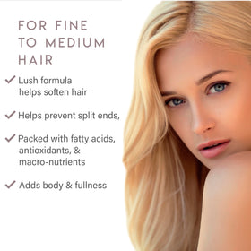 ALURAM pump dispensing conditioner for easy, controlled use benefit